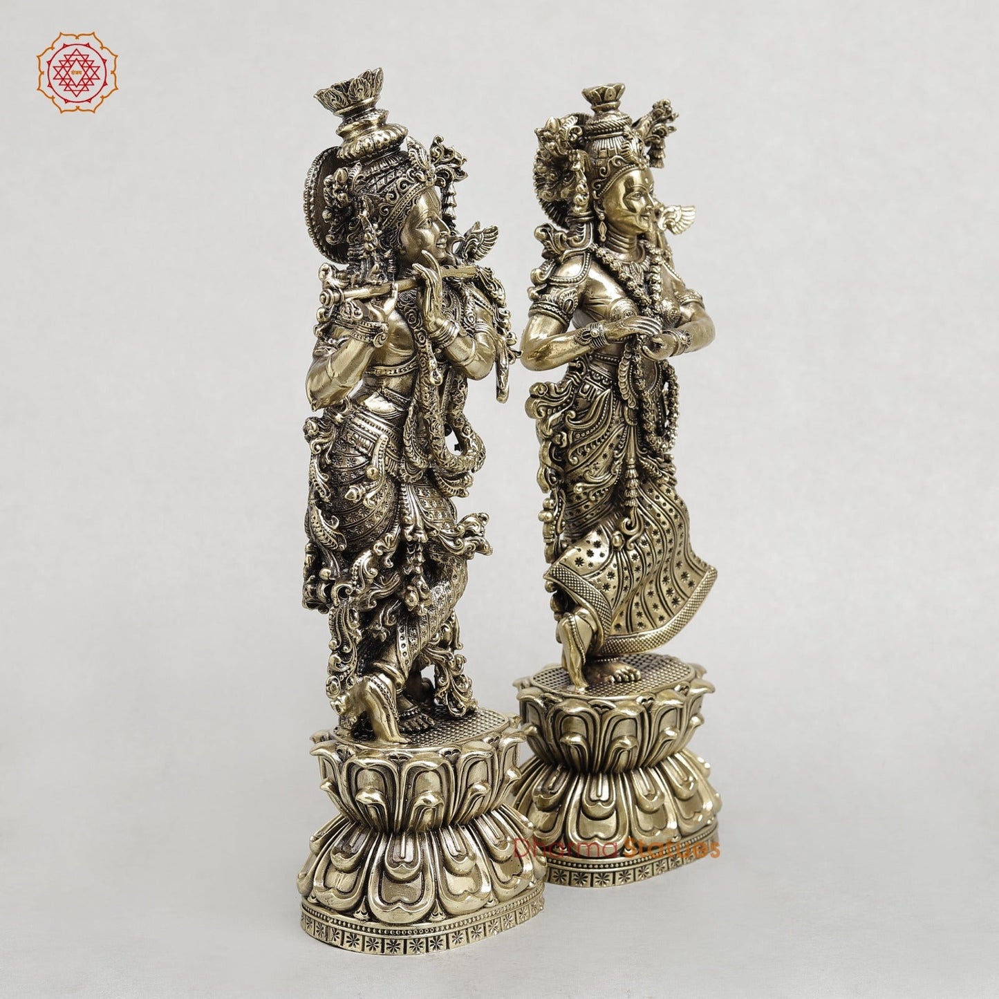 Brass Radha Krishna Fine 12”