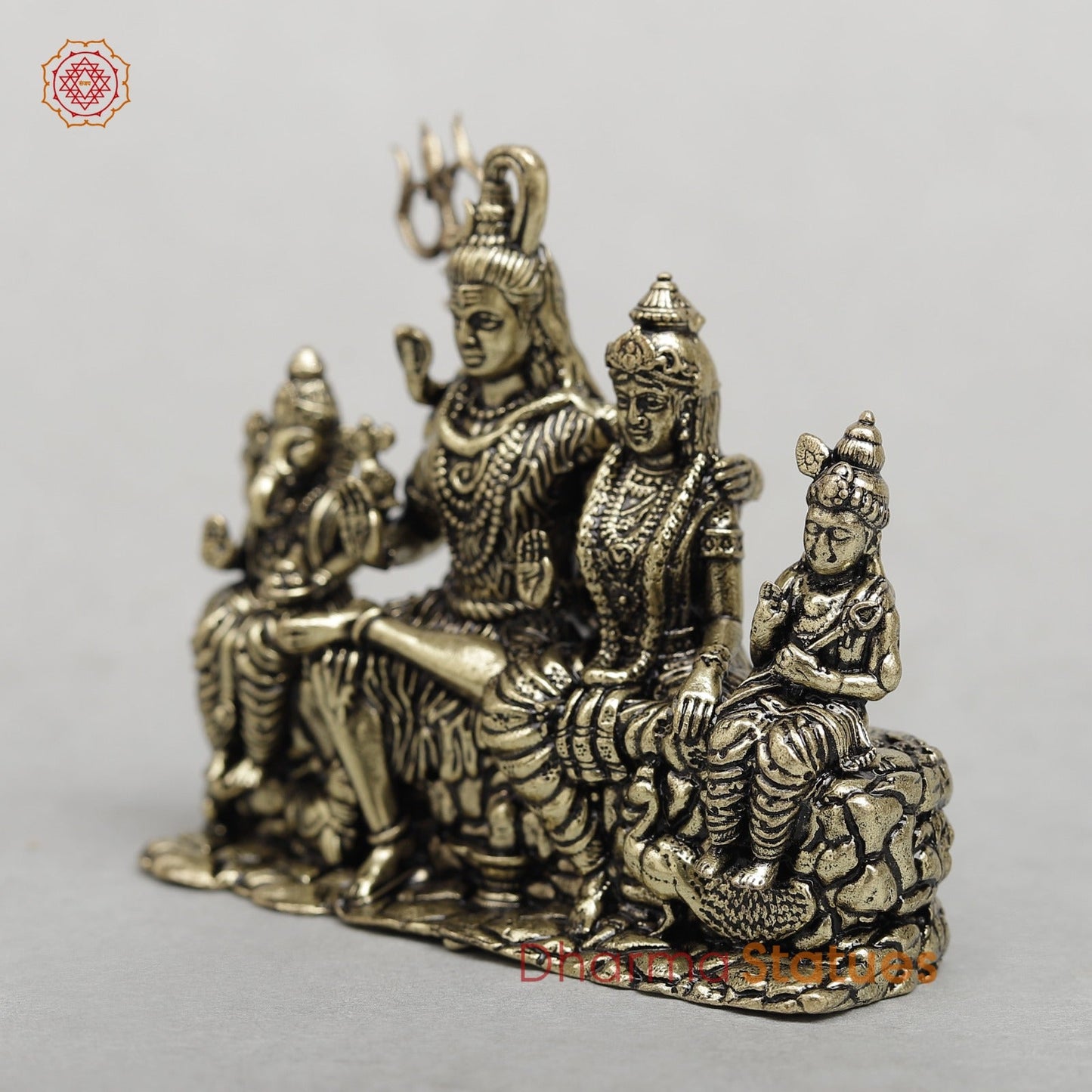 Brass Shiva Family Fine 2.5”