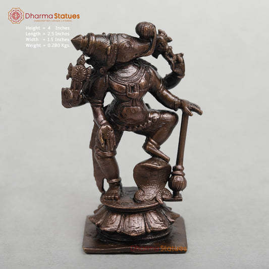 Copper Varaha Standing Fine 4”