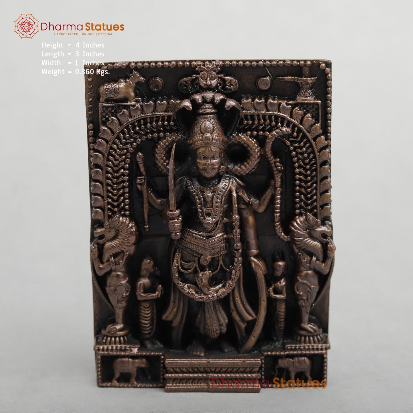 Copper Veerbhadra Fine 4”