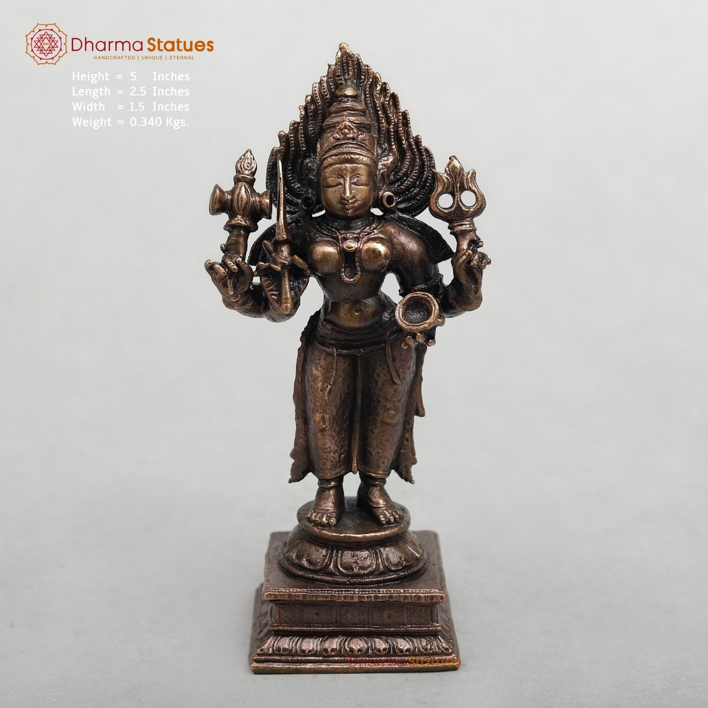 Copper Mariamma Standing fine 5”