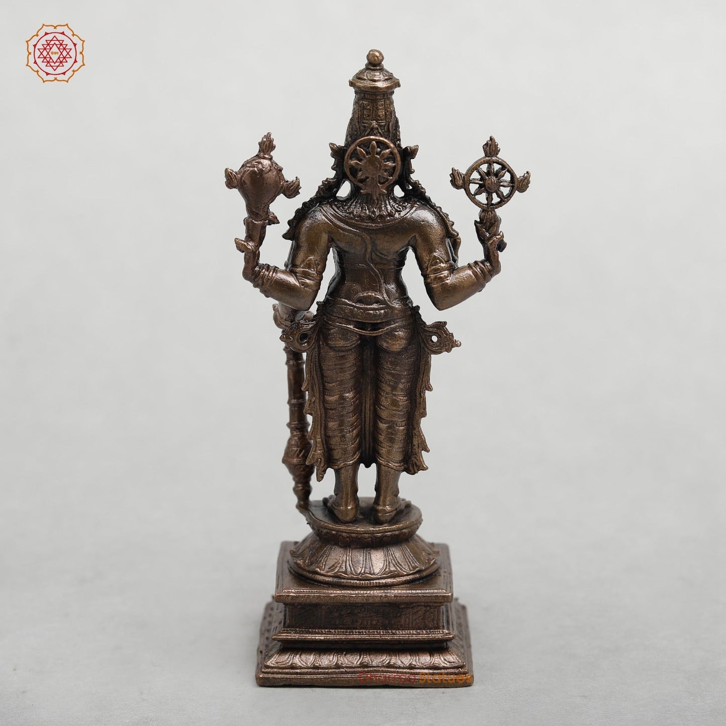 Copper Vishnu Standing Fine 5.5”