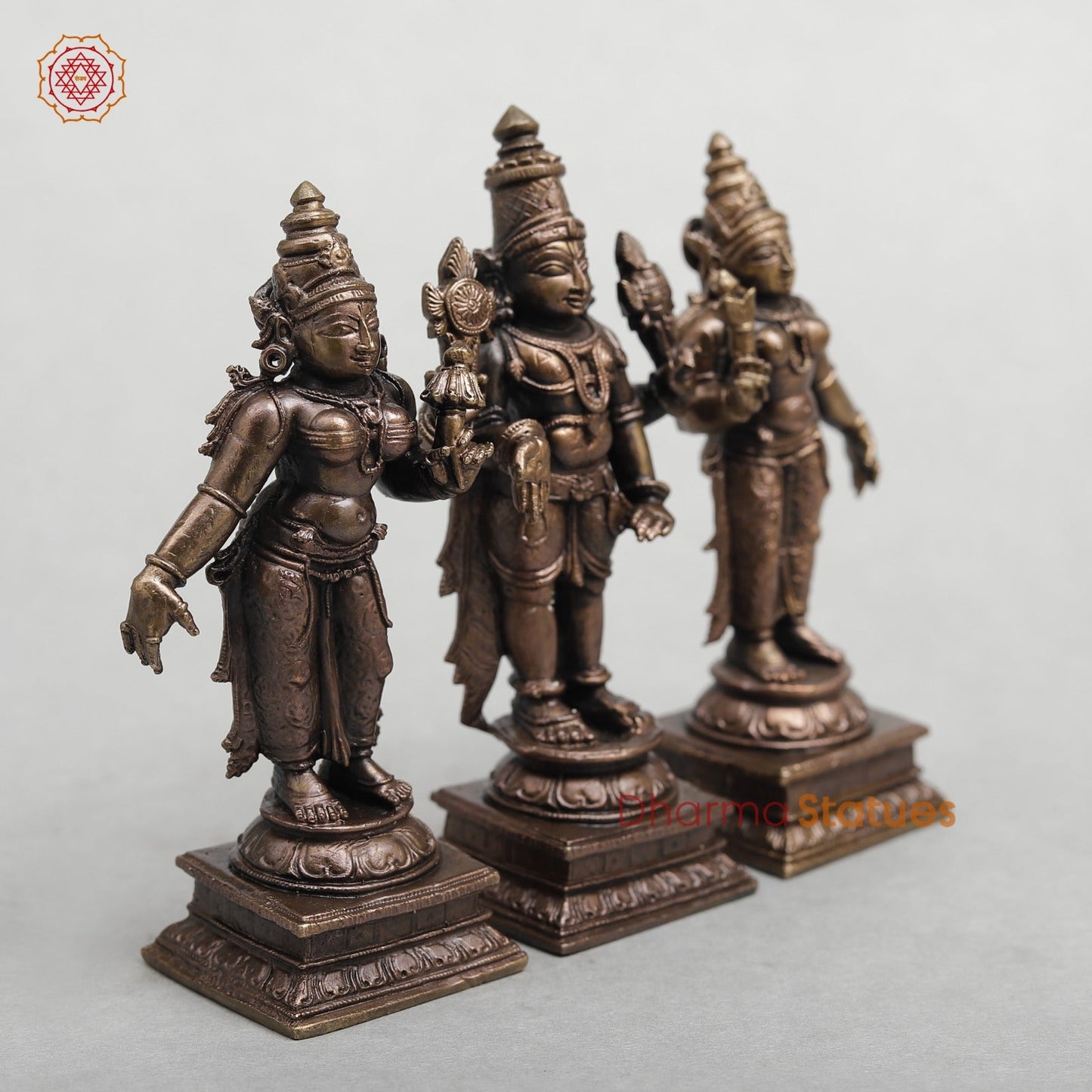 Copper Balaji Sridevi Bhudevi Fine 5”