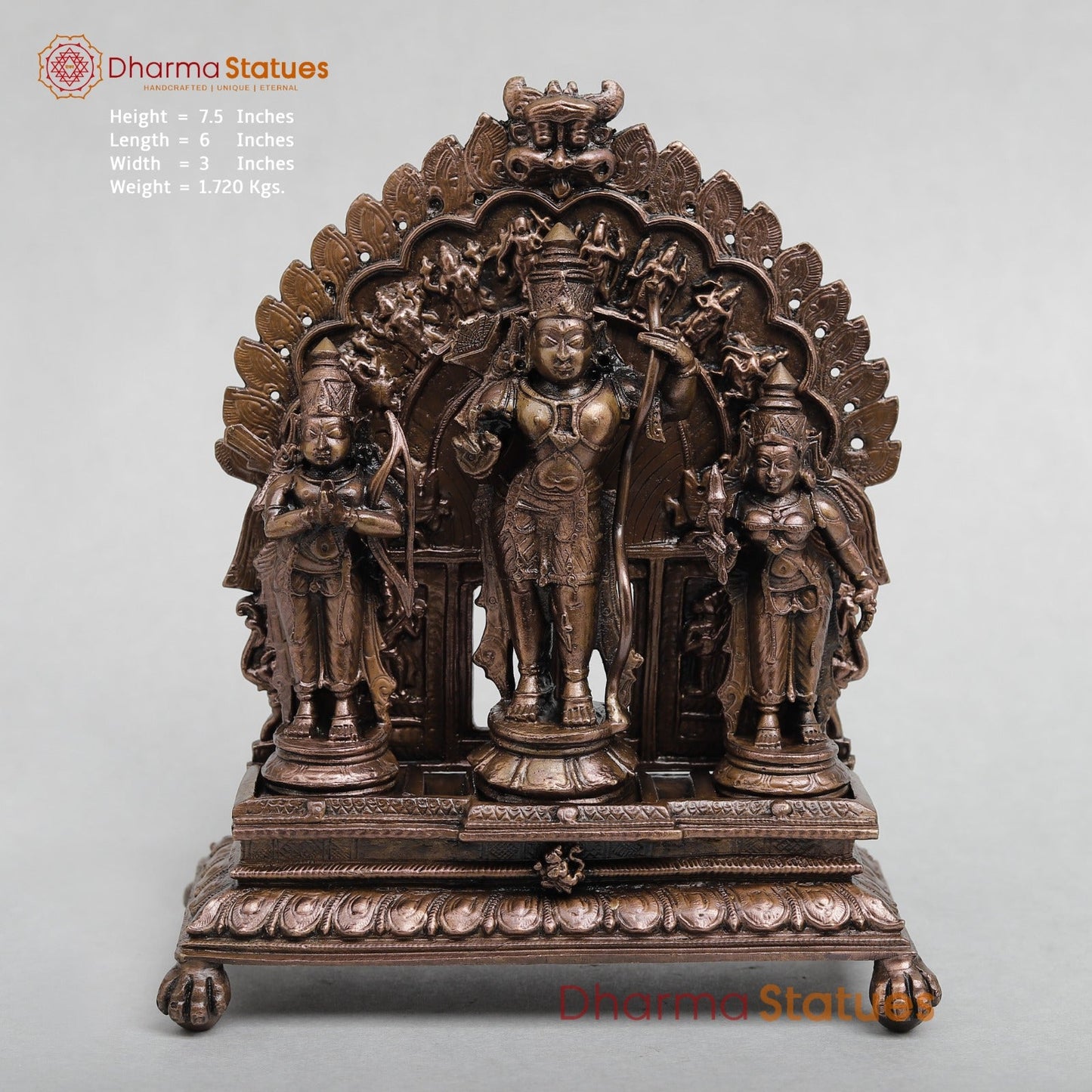 Copper Ram Darbar Set Fine 7.5”