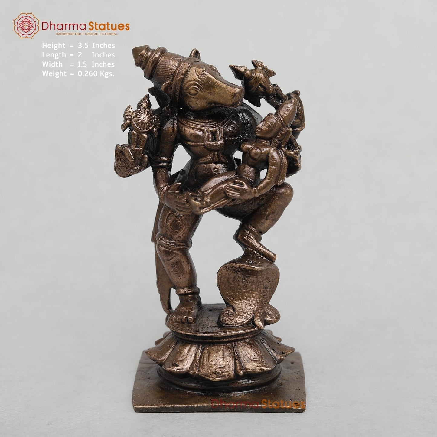 Copper Varah Lakshmi Fine 3.5”