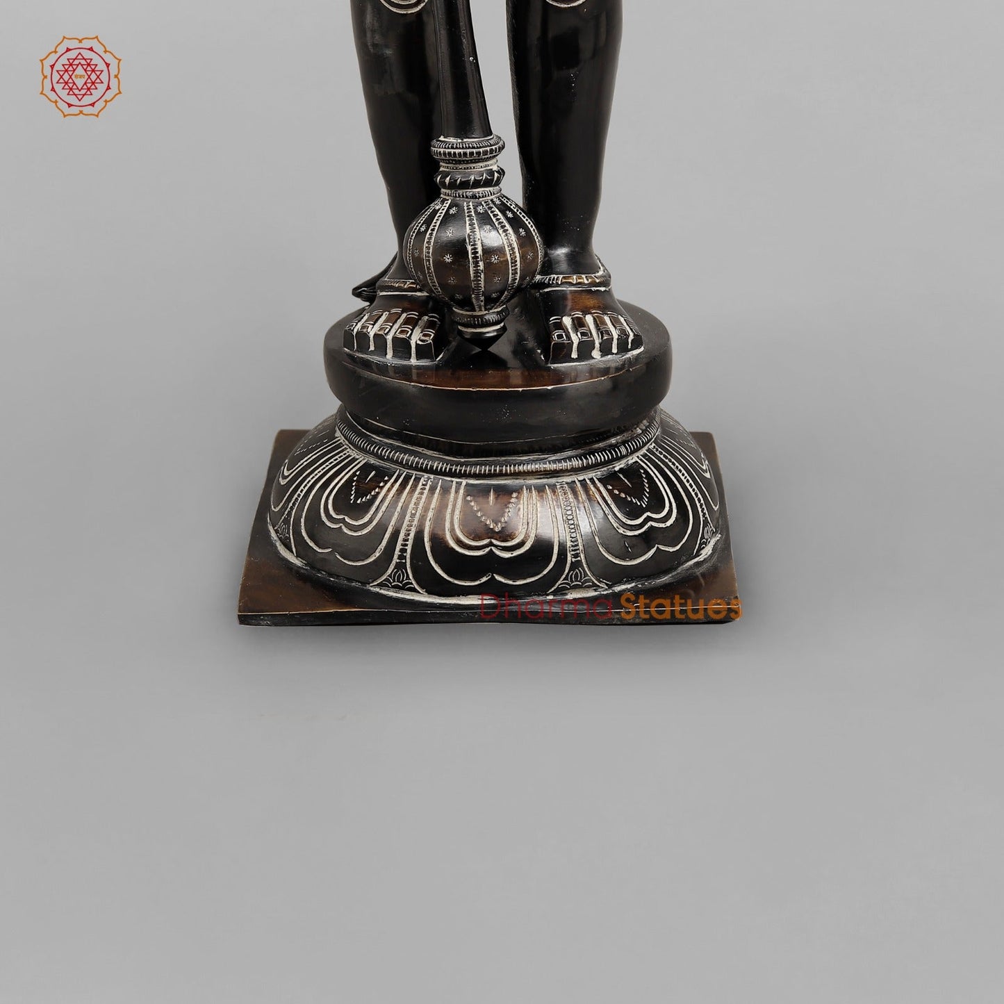 Brass Hanuman Standing Fine, Antique Rustic Finish 24”