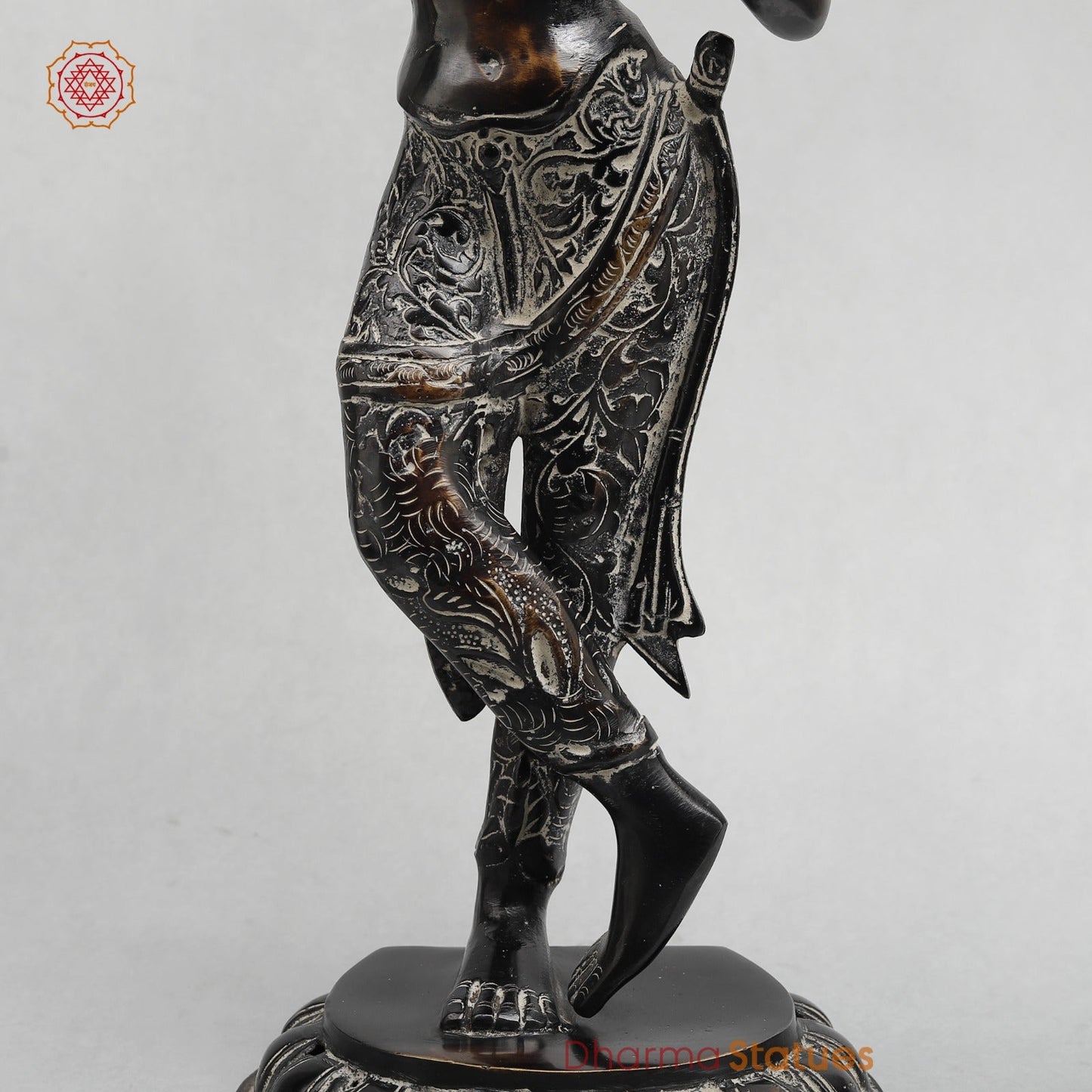 Brass Tara Standing Fine, Antique finish 19”