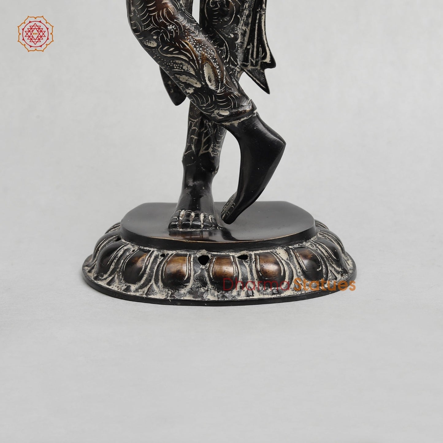 Brass Tara Standing Fine, Antique finish 19”