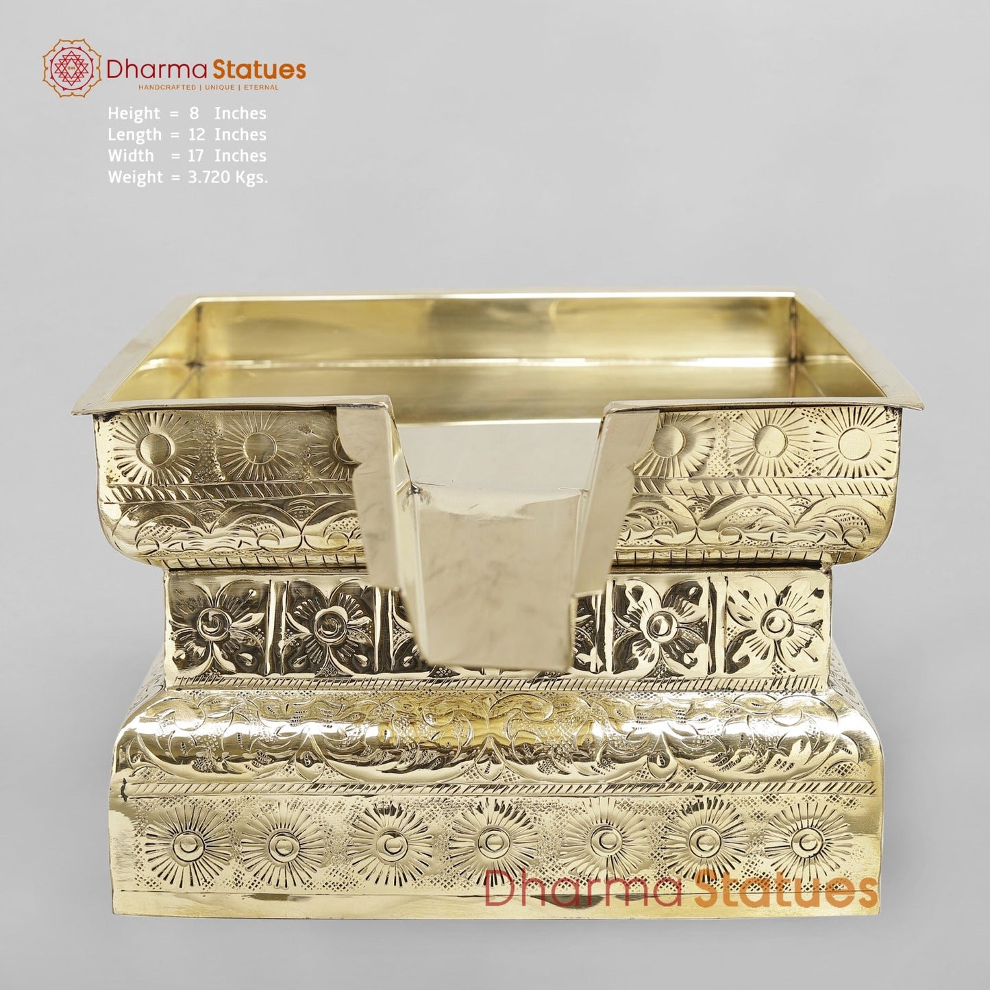 Brass Abhishekam Peeta Fine 17”