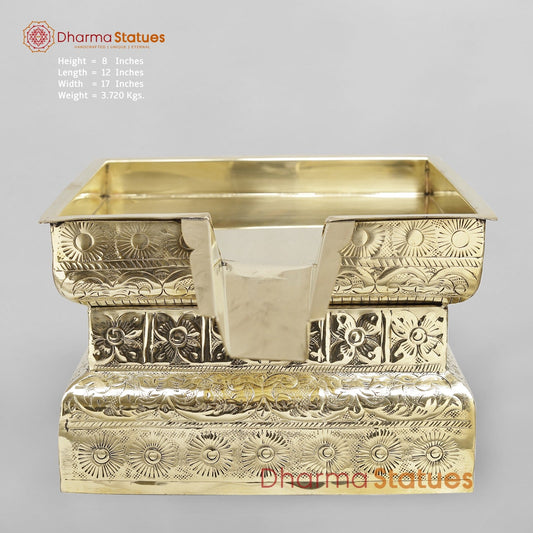 Brass Abhishekam Peeta Fine 17”