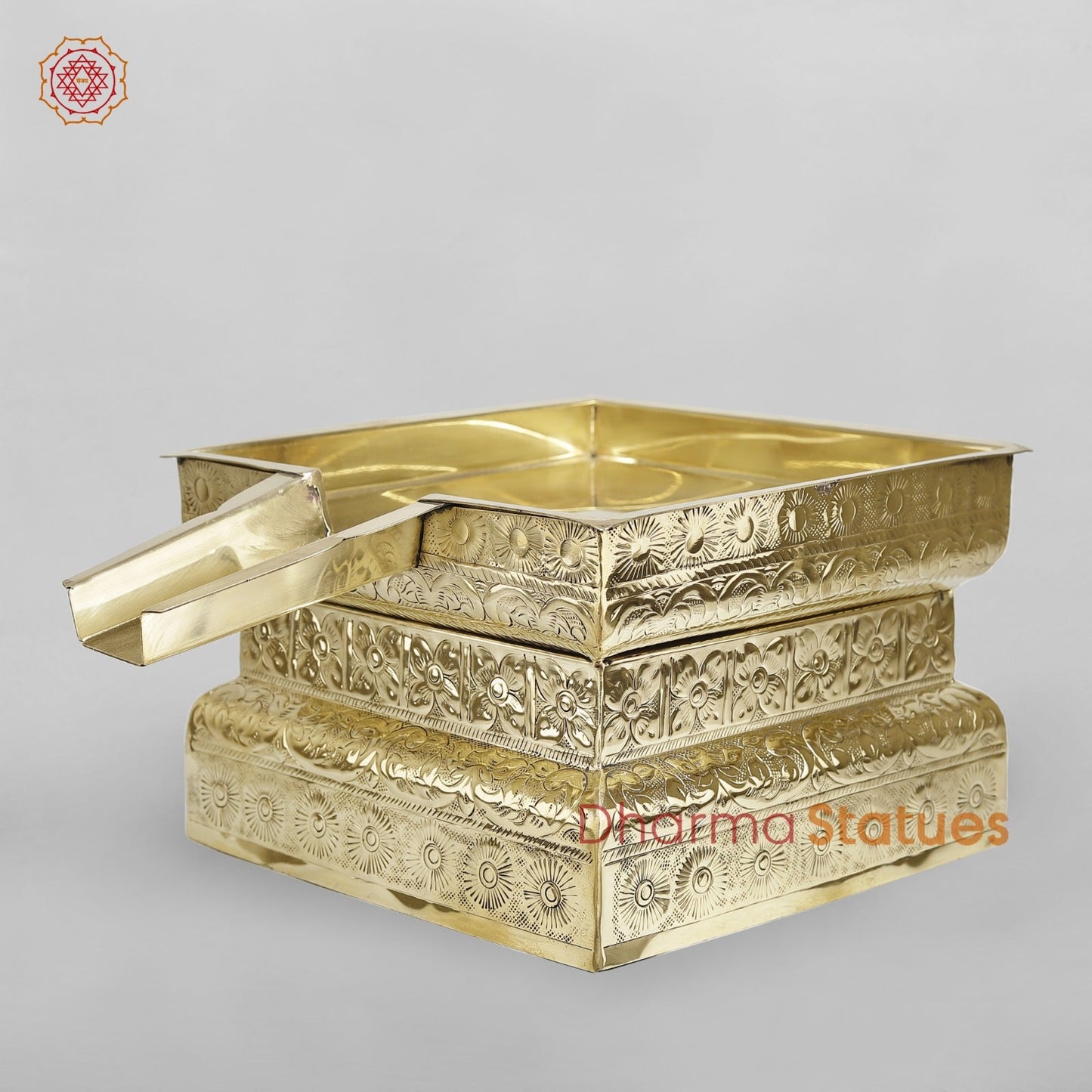 Brass Abhishekam Peeta Fine 17”