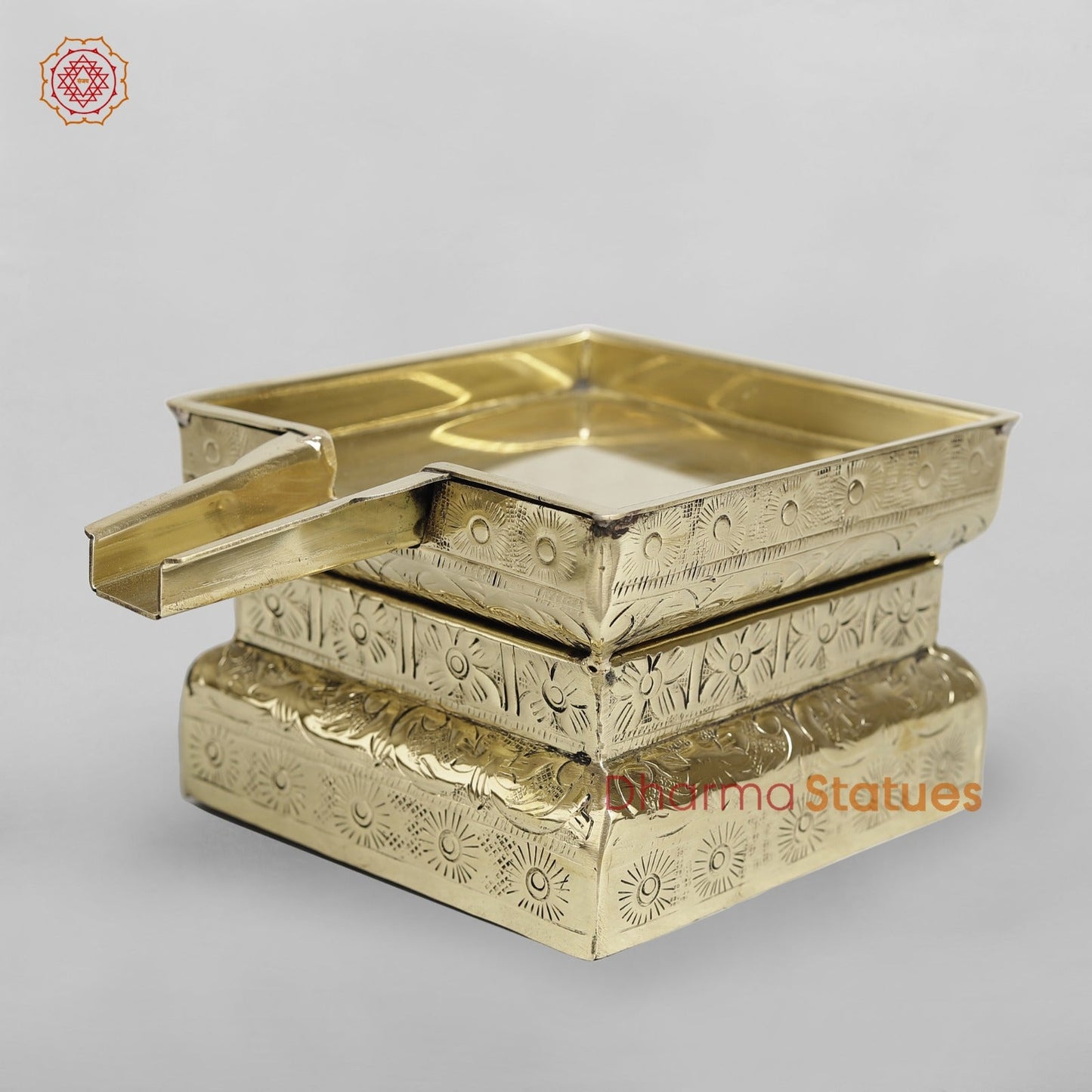 Brass Abhishekam Peeta Fine 8”