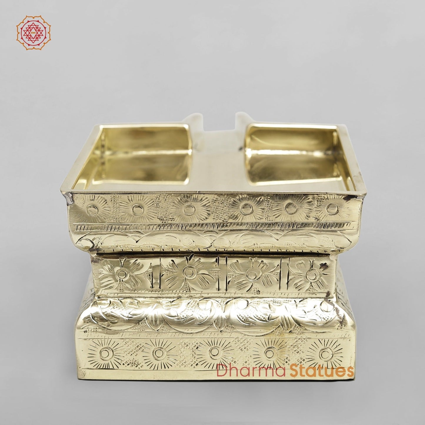 Brass Abhishekam Peeta Fine 8”