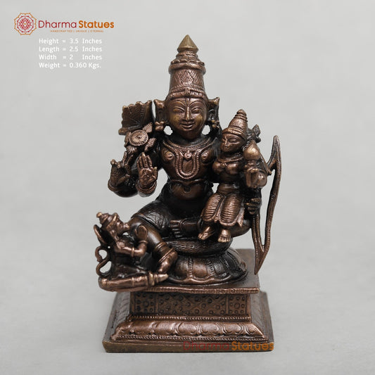 Copper Ram Sita and Hanuman Fine 3.5”