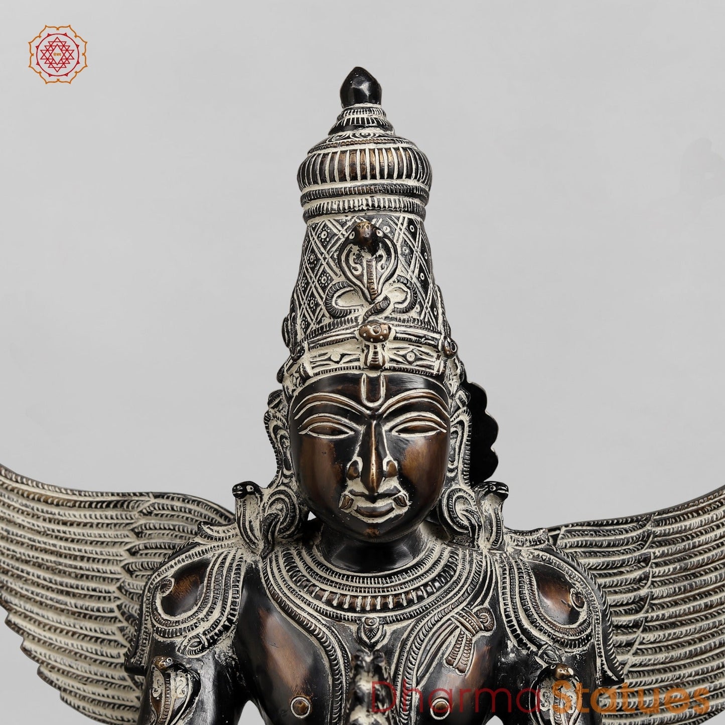 Brass Hanuman Garuda set Fine, Antique Finish 24”