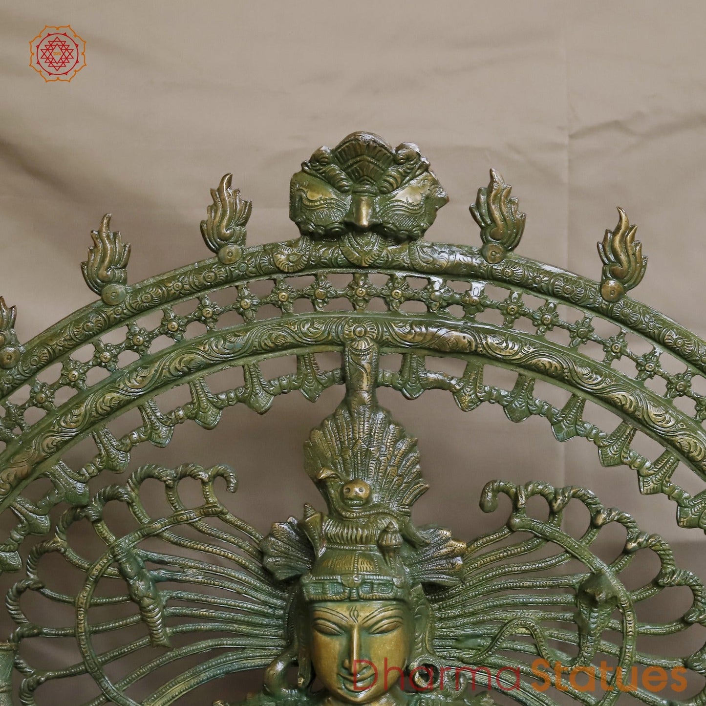 Brass Natraj Dancing Fine , Antique Bronze Finish 47”