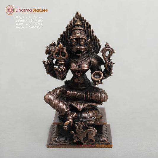 Copper Mariamma Seated fine 4”