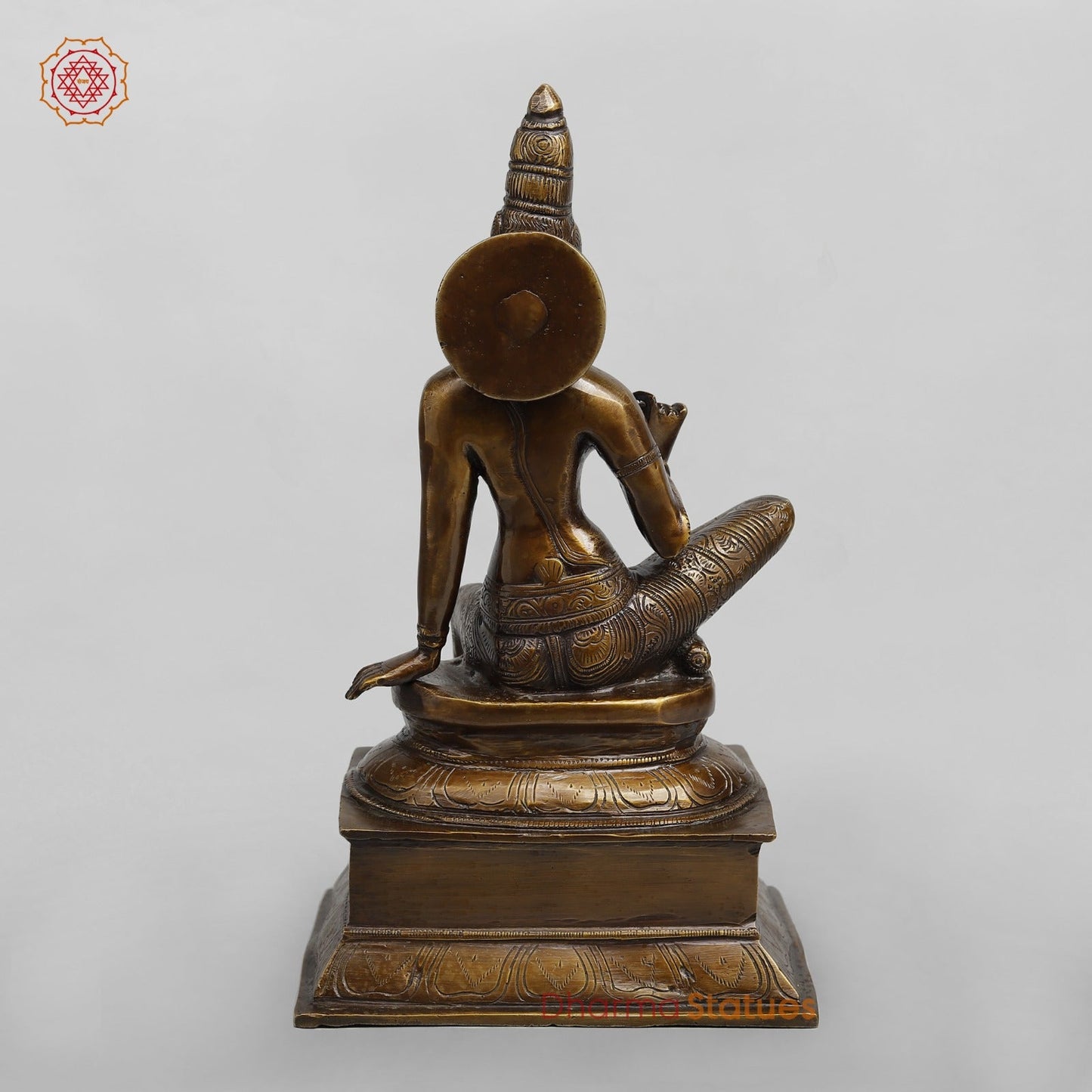 Brass Parwati (Uma) Seated, Copper Finish 13”