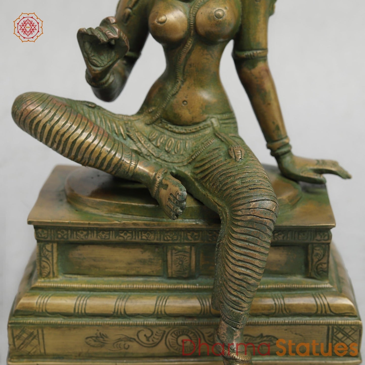 Brass Parwati (Uma) Seated Fine, Bronze Finish 10”