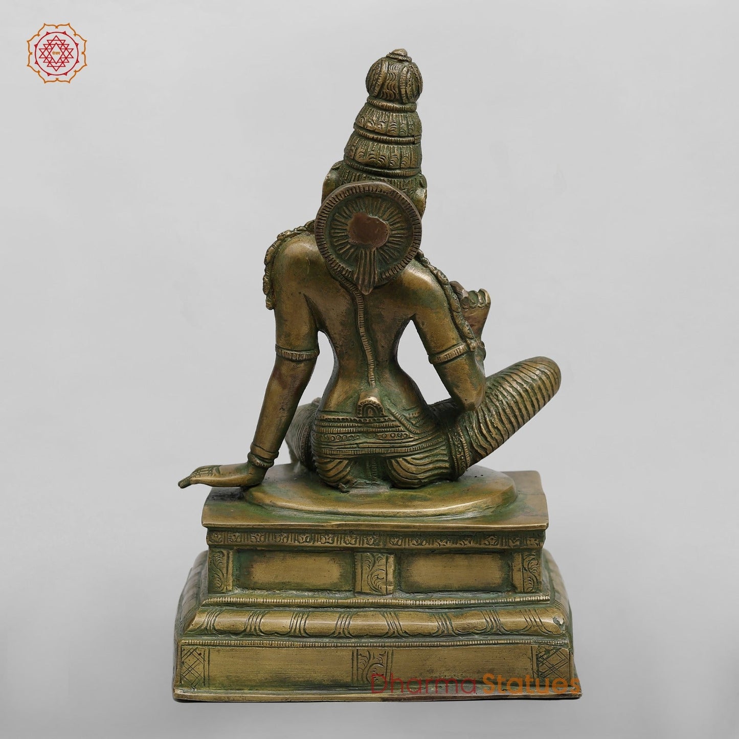 Brass Parwati (Uma) Seated Fine, Bronze Finish 10”