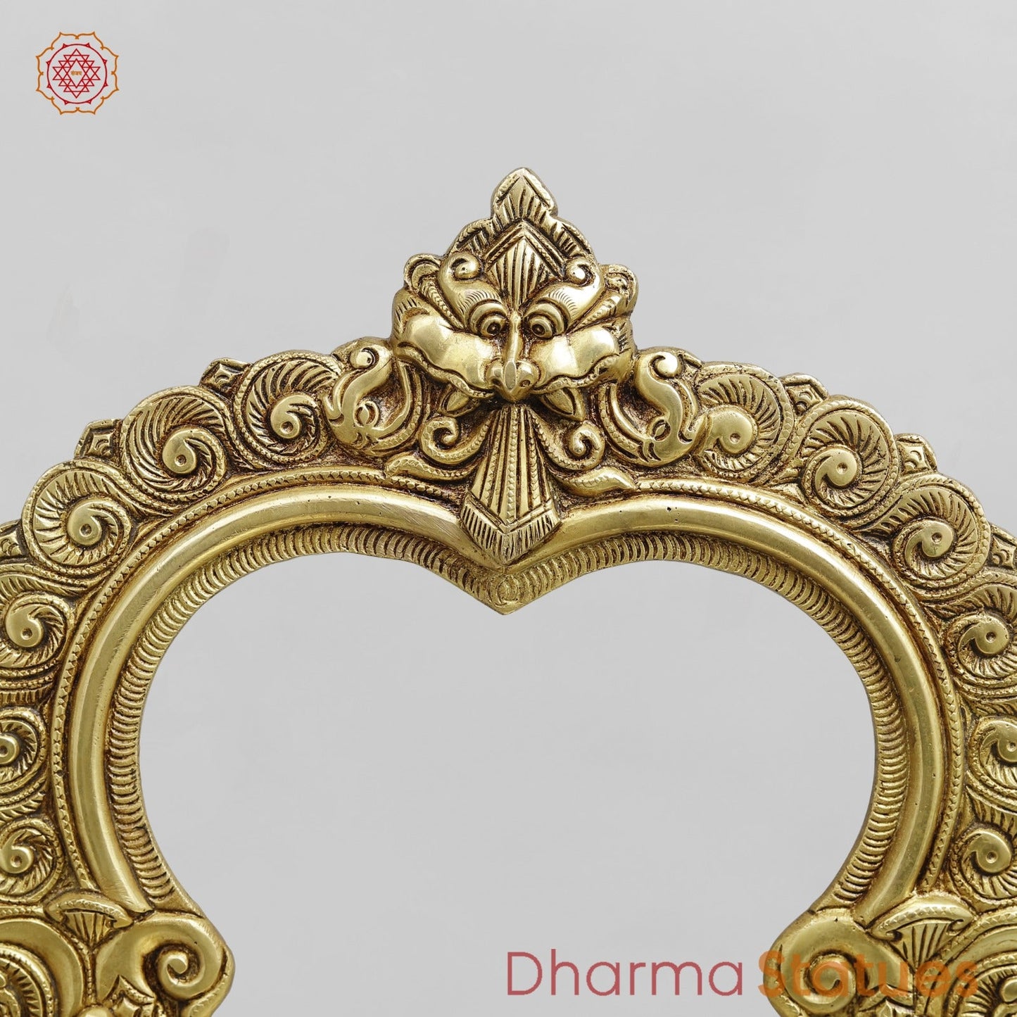 Brass Aasan with Arch For idols, Speacial Gold finish 18”