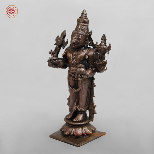 Copper Dhanwantri standing Fine 4.5”