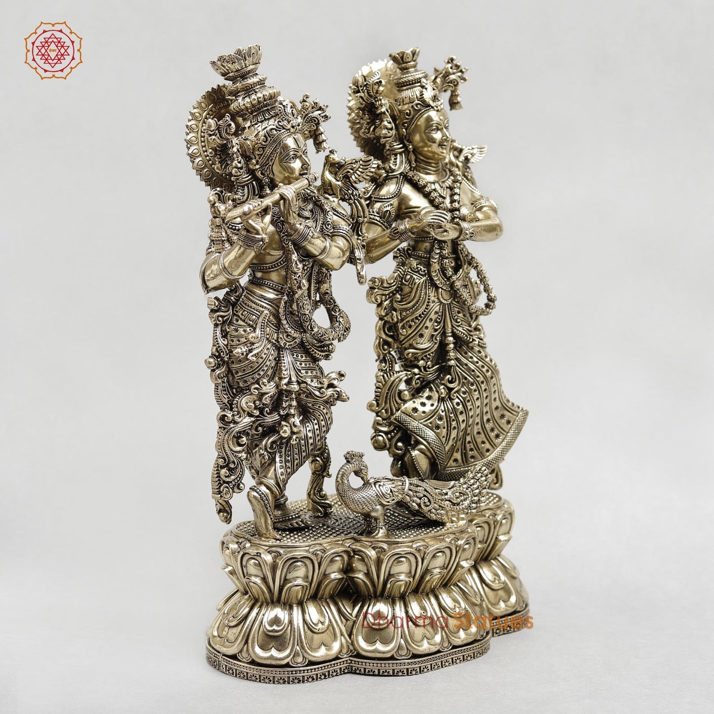 Brass Radha krishna Fine 9.5”