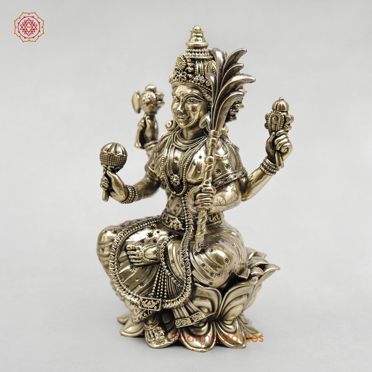Brass Rajarajeshwari (Tripura Sundari) Fine 8”