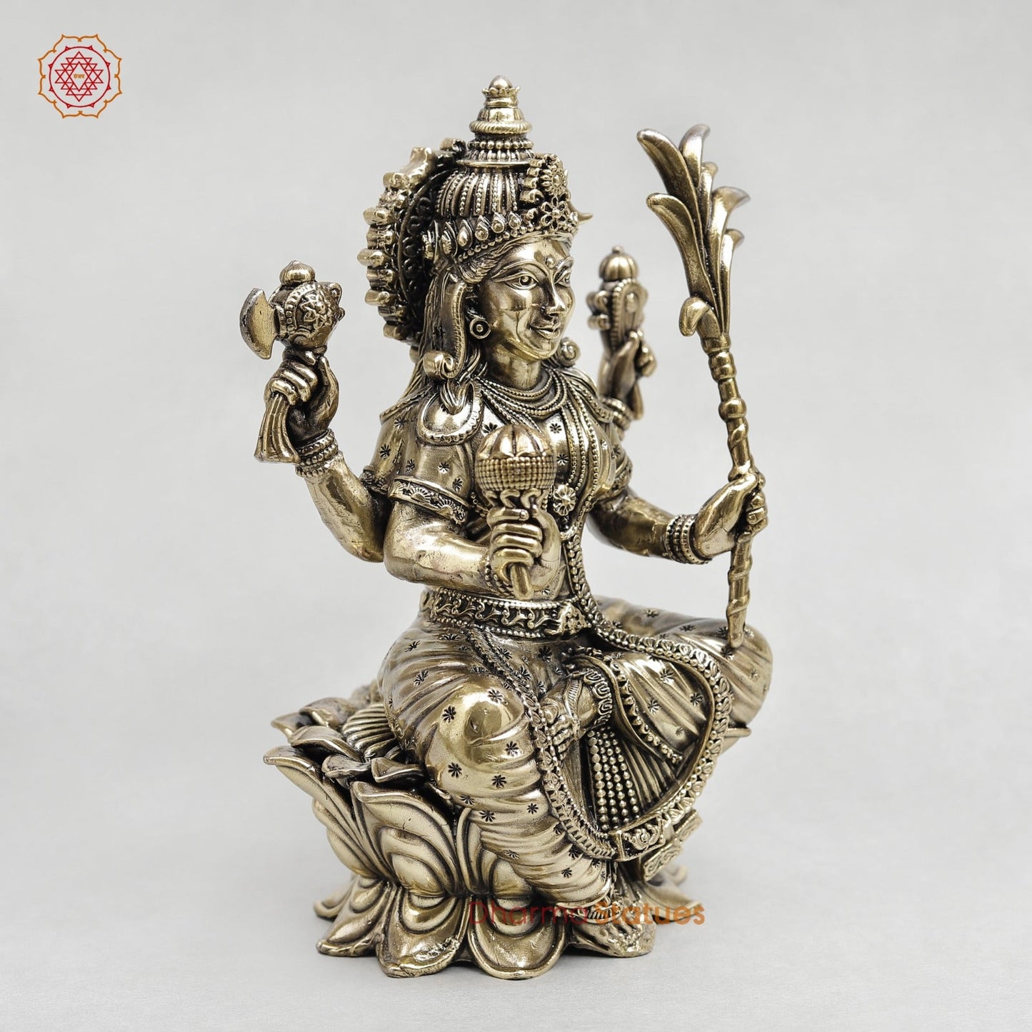 Brass Rajarajeshwari (Tripura Sundari) Fine 8”