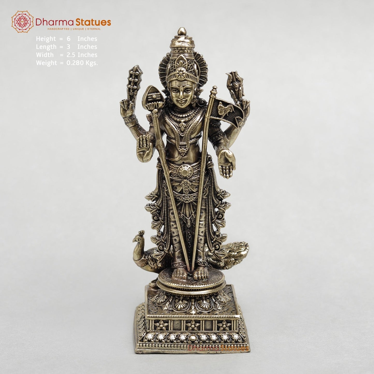 Brass Kartik Standing Fine 6”