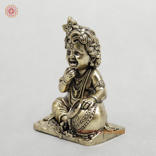 Brass Butter Krishna Fine 4”