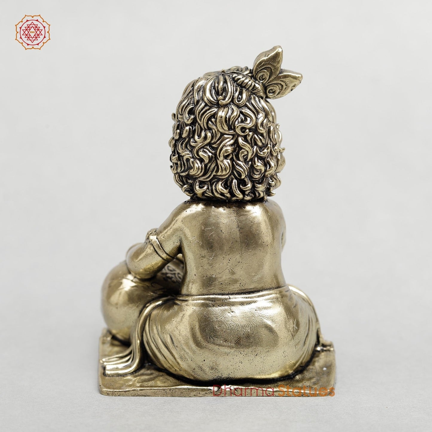Brass Butter Krishna Fine 3”