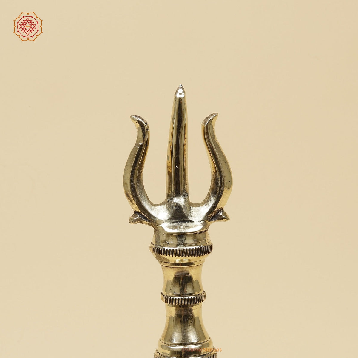 Bronze Trishul Hand Bell Fine, Smooth Finish 13”