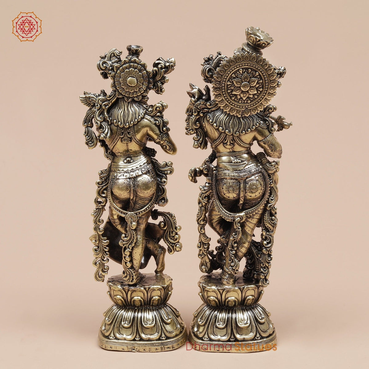 Brass Radha Krishna Fine 8”
