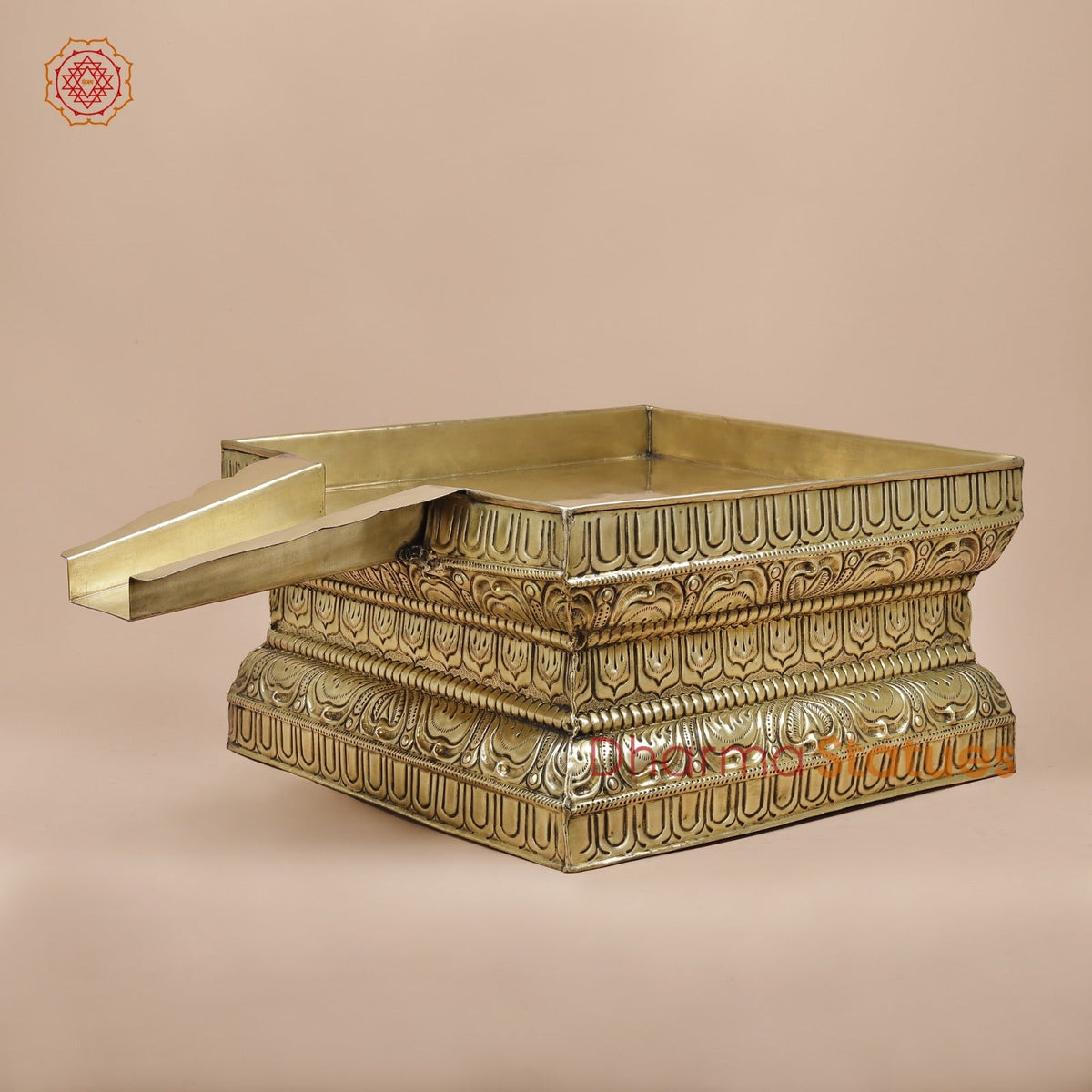 Brass Abhishekam Peeta Fine, Made in Chennai (One of a Kind) 28”