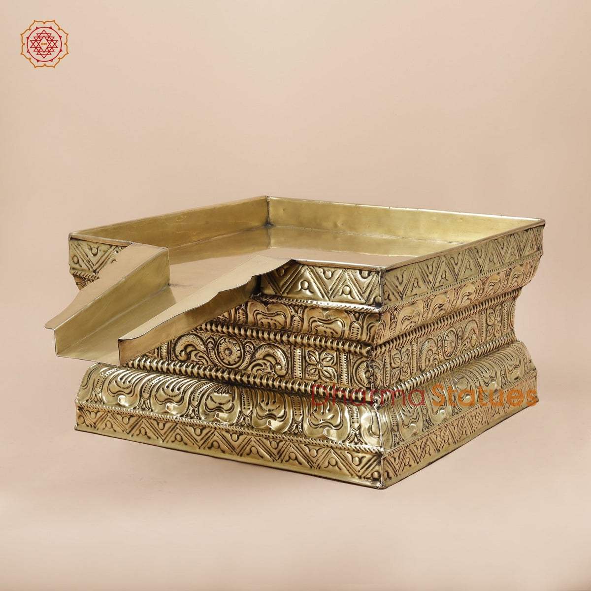 Brass Abhishekam Peeta Fine, Made in Chennai (One of a Kind) 26”