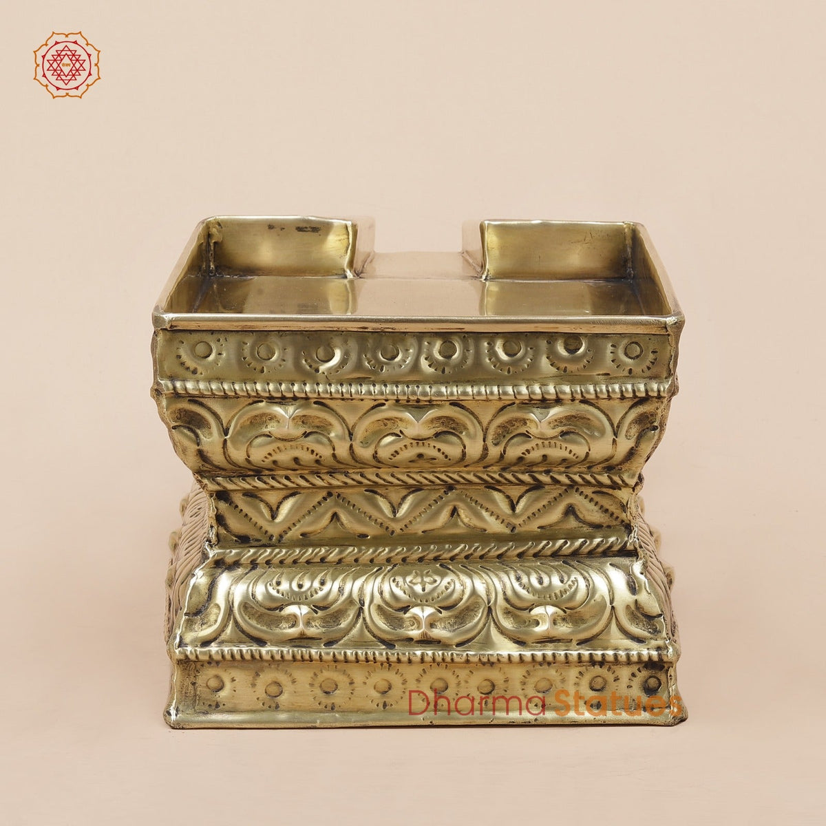 Brass Abhishekam Peeta Fine, Made in Chennai (One of a Kind) 9”