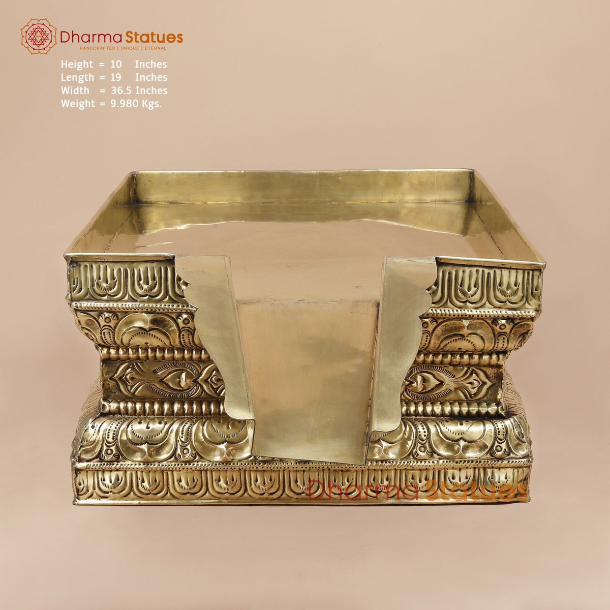 Brass Abhishekam Peeta Fine, Made in Chennai (One of a Kind) 37”