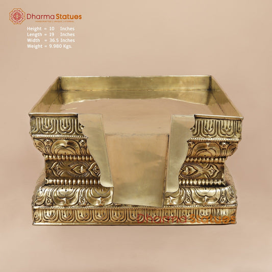 Brass Abhishekam Peeta Fine, Made in Chennai (One of a Kind) 37”