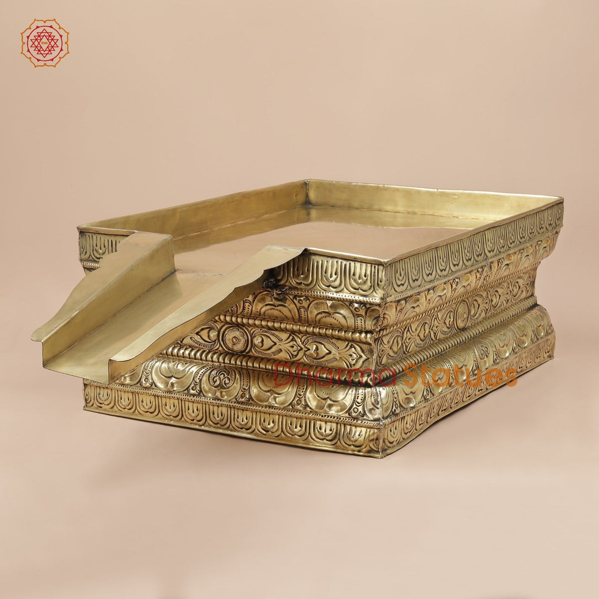 Brass Abhishekam Peeta Fine, Made in Chennai (One of a Kind) 37”