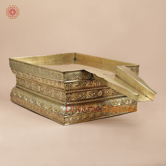 Brass Abhishekam Peeta Fine, Made in Chennai (One of a Kind) 37”