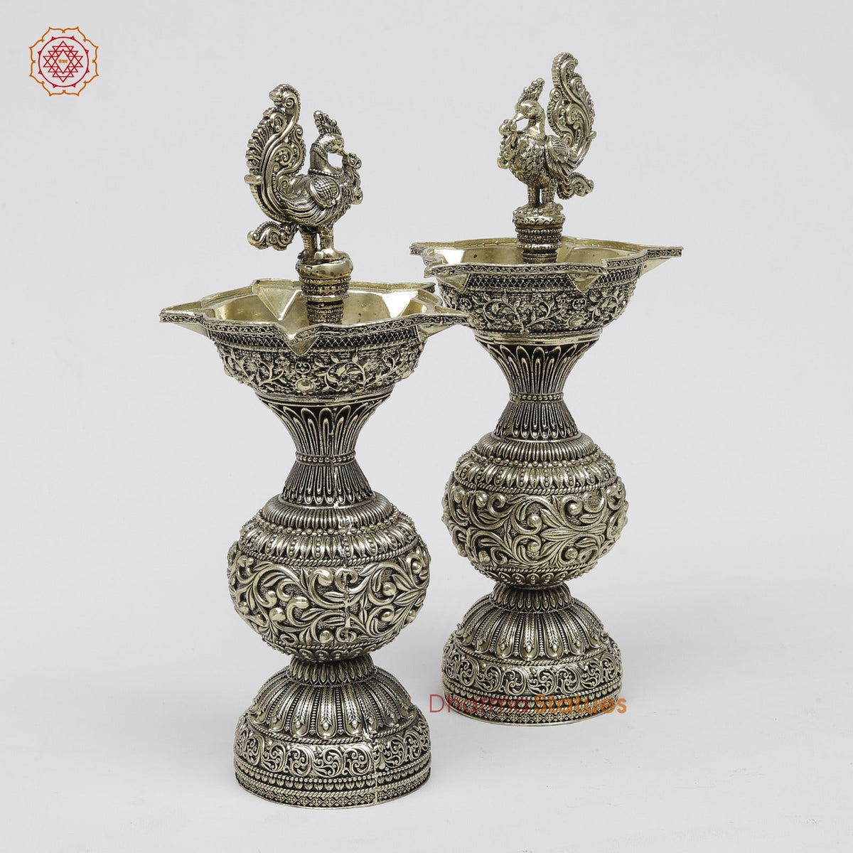 Brass Peacock Lamps Fine 9”