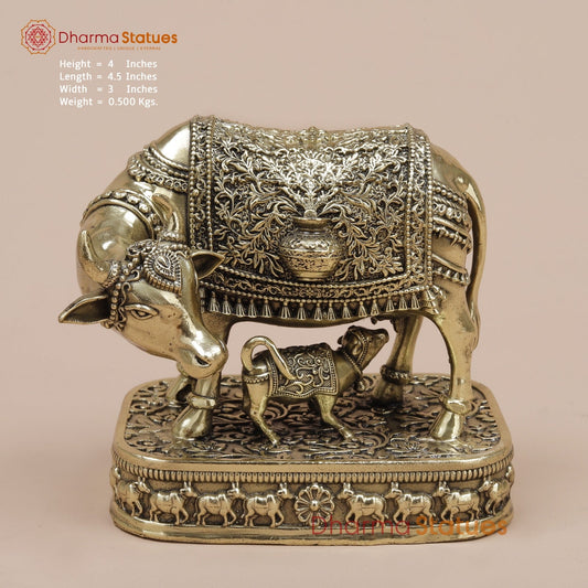 Brass Cow Calf Fine 4.5”