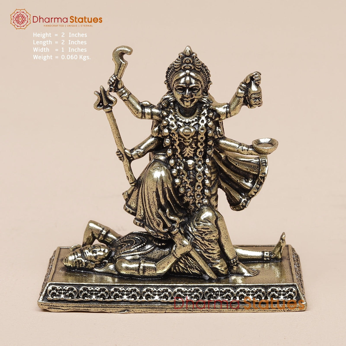 Brass Kaali Standing Fine 2”