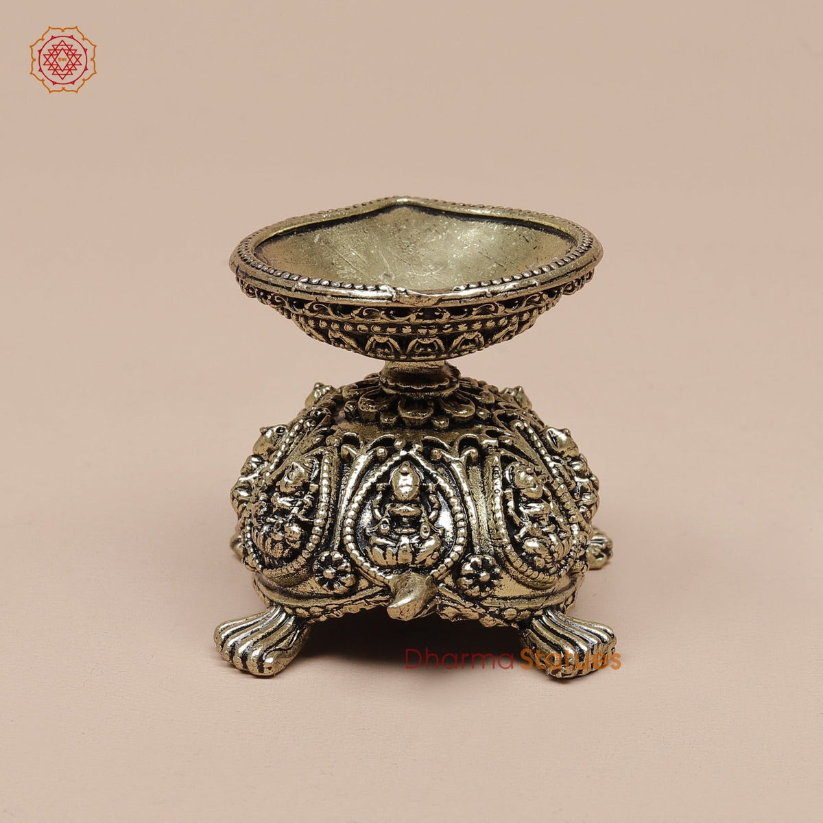 Brass Tortoise Diya Fine 1.5”