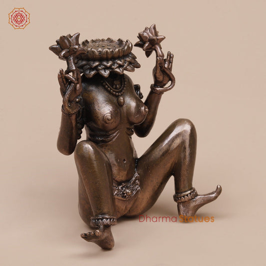 Copper Lajja Gauri Seated Fine 4.5”