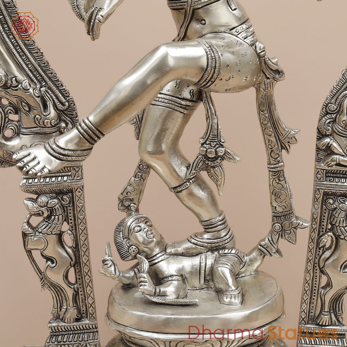 Brass Temple Natraj fine, Silver Finish  26”