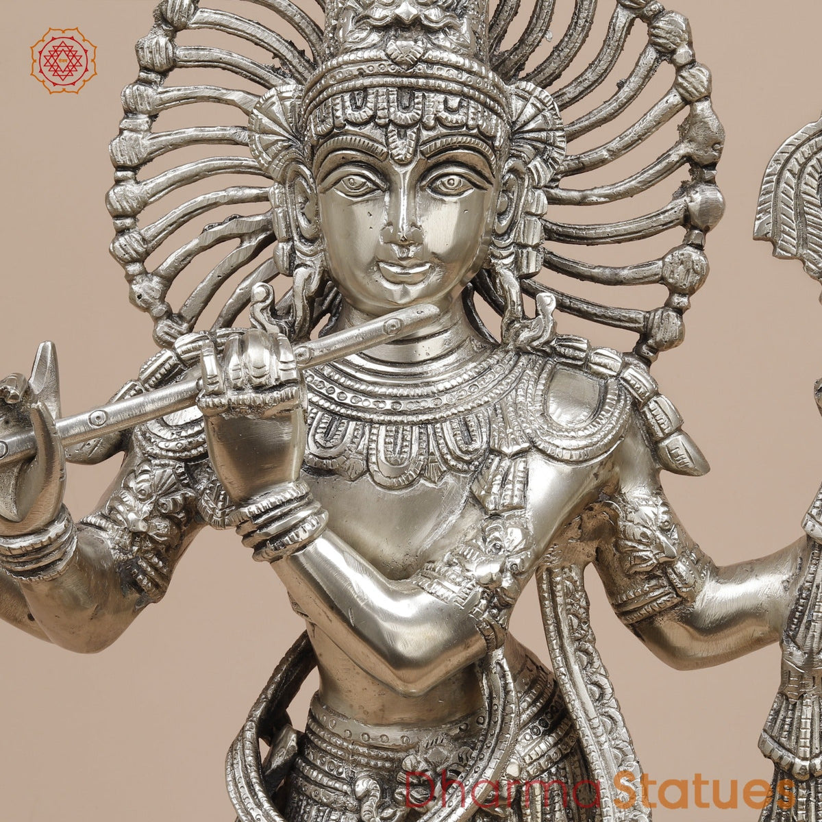 Brass Venugopal Krishna Fine, Silver coated 23”