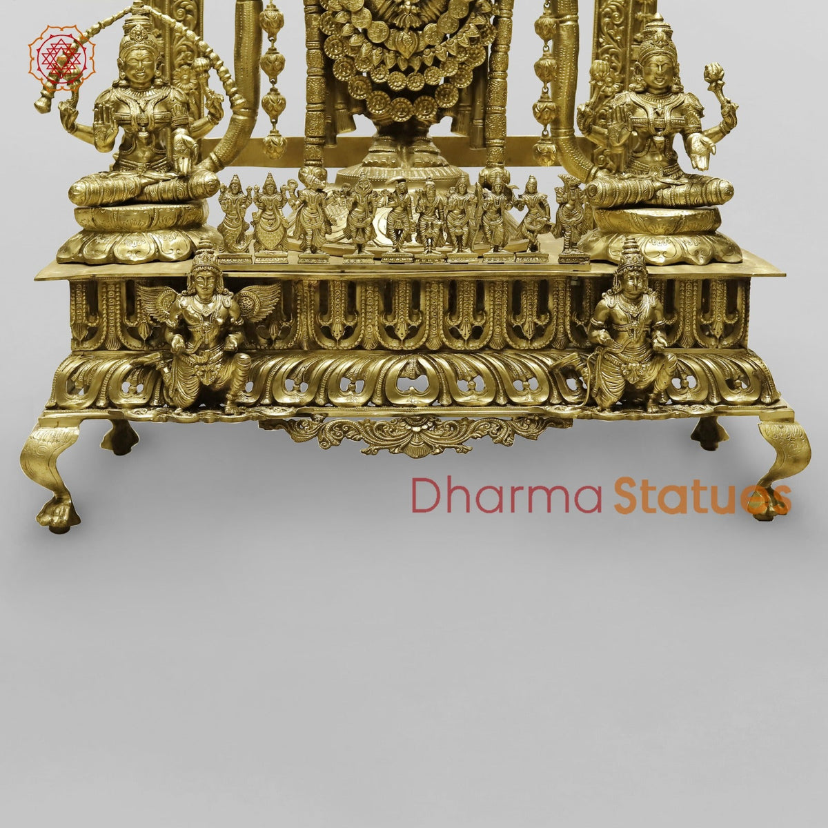 Bronze Tirupati Balaji with Lakshmi, Padmavati, Hanuman, Garuda and Dasavtar (Complete set) 53”