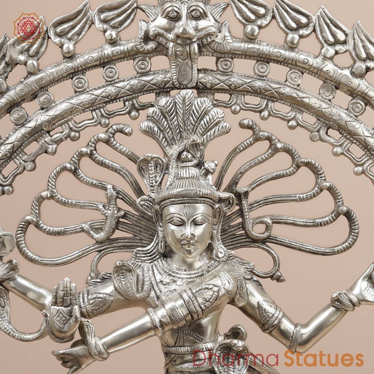 Brass Natraj fine, Silver Finish  28”